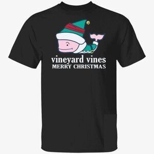 Vineyard Vines Merry Christmas Holiday Unisex Graphic Vintage Gift T-Shirt 92